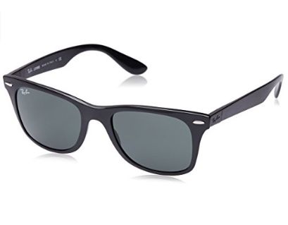  历史新低！Ray-Ban 雷朋 0RB4195 Wayfarer 黑色时尚树脂太阳镜3.8折 85.07元限时特卖并包邮！