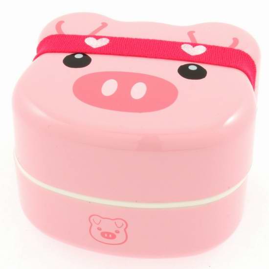  历史新低！Kotobuki 280-159 超萌小猪儿童双层饭盒/日式便当盒 20.11元限时特卖！