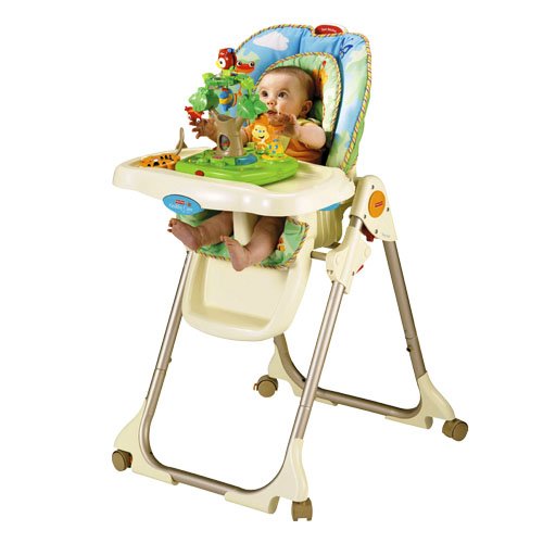  历史新低！Fisher-Price 费雪 Rainforest 婴儿高脚玩乐餐椅5.5折 99.99元限时特卖并包邮！