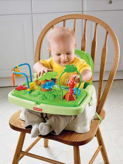  历史新低！Fisher-Price 费雪 Rainforest 婴幼儿增高玩乐餐椅6折 29.99元限时特卖！