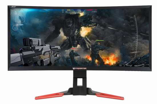  Acer Predator Z35 35英寸超宽曲面电竞显示器 899.99加元，原价 1126.47加元，包邮