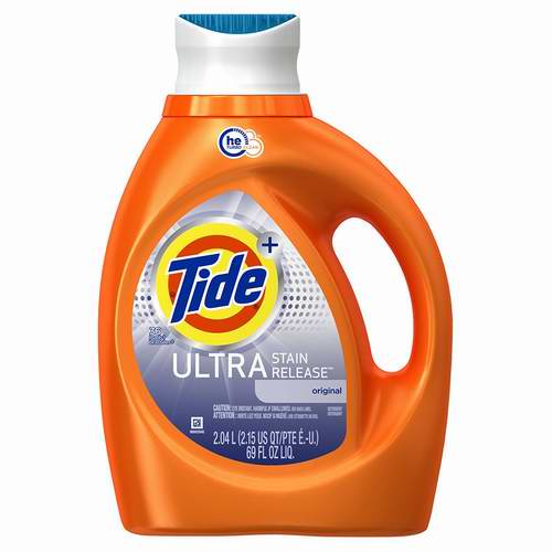  历史新低！Tide 汰渍 Ultra Stain Release HE 2.04升超强去渍洗衣液6.1折 7.49-7.88元限时特卖！