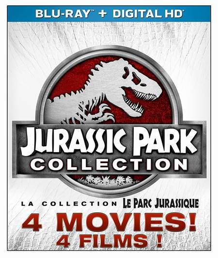  金盒头条：Jurassic Park《侏罗纪公园》1-4全集（蓝光3D+蓝光+数字高清）6.8折 29.99加元！