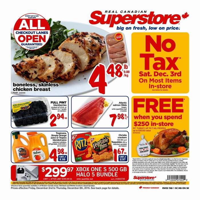  Superstore超市本周（2016.12.2-2016.12.8）打折海报