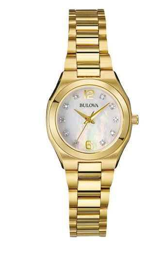  Bulova 宝路华 97P109女士钻石石英腕表 211.17元，原价 313.99元，包邮