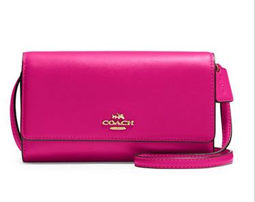  COACH Phone crossbody 女款单肩包 82.87元，原价 170元