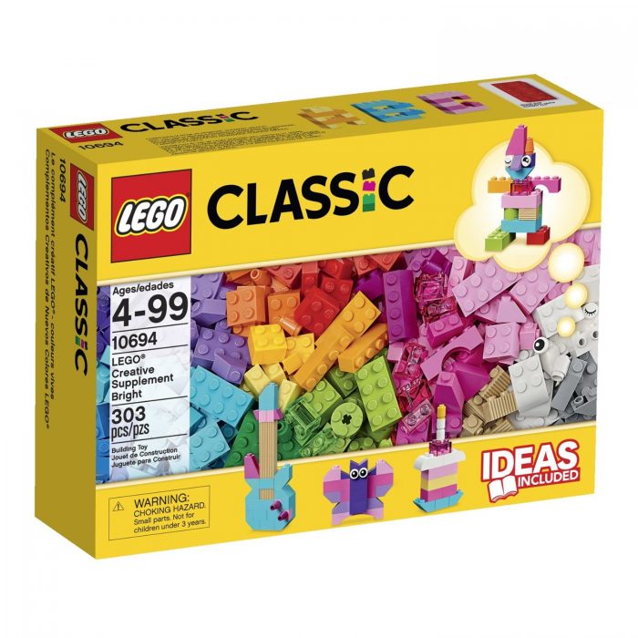  LEGO 乐高 10694 303pcs炫彩创意补充装积木 12.12加元，原价 24.99加元
