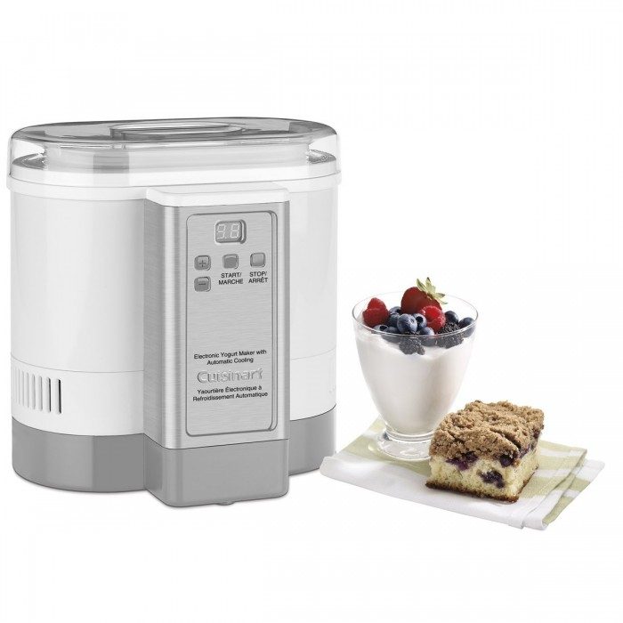  Cuisinart CYM-100C 自动冷却电子酸奶机 79.99元，原价 149.99元，包邮