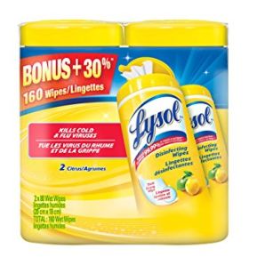  Lysol 来苏尔 80抽春天味消毒湿巾2套装 4.57元，原价 9.22元