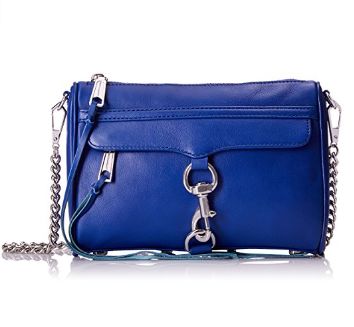  Rebecca Minkoff 迷你真皮斜挎包 123.92元（2色），原价 238.37元，包邮