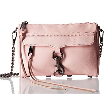  Rebecca Minkoff 粉色迷你斜挎包 186.3元，原价 253.5元，包邮