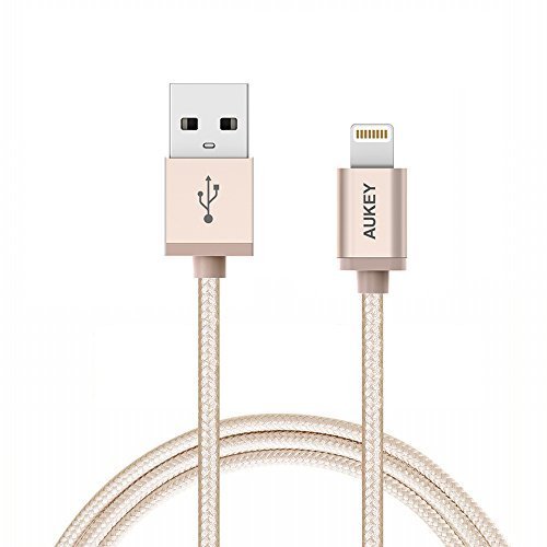  苹果MFI认证，Aukey Lightning to USB数据线 8.99元限量特卖，原价 12.99元