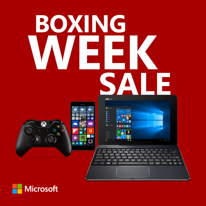  Microsoft Store Boxing Week  节礼周特卖！