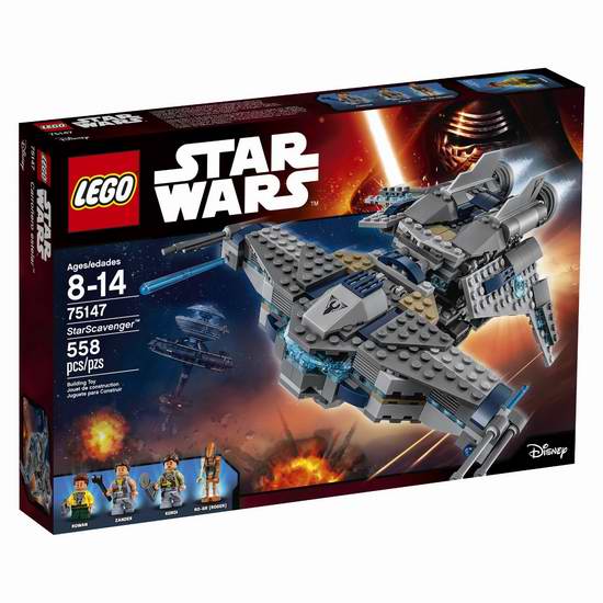  Lego 乐高 75147 星球大战系列星际拾荒者积木套装（558pcs）6.5折 42.9元限时特卖并包邮！