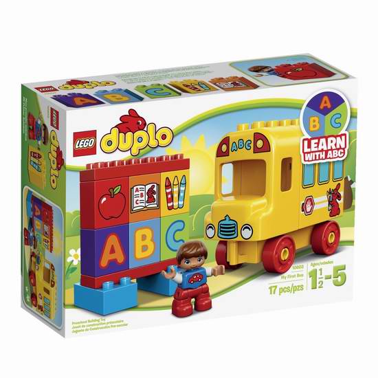  Lego 乐高 10603 得宝系列 我的第一辆巴士积木套装6.3折 11.97元限时特卖！