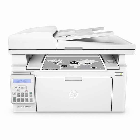  金盒头条：历史新低！HP 惠普 LaserJet M130fn 多功能无线黑白激光打印机3.3折 99.99元限时特卖并包邮！