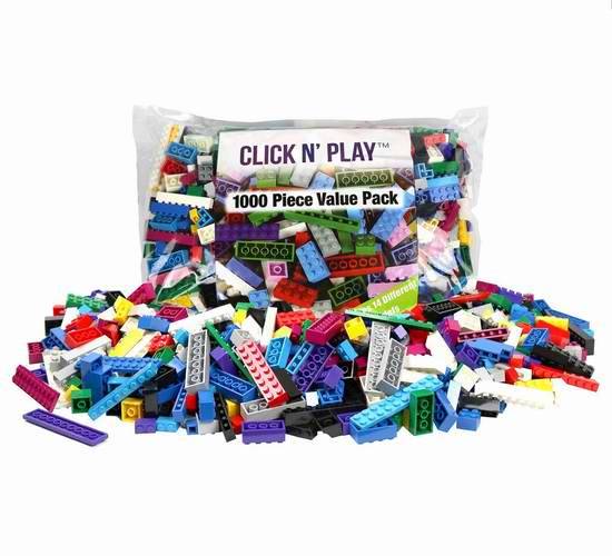  历史新低！兼容Lego！Click N' Play CNP0232 1000pcs 积木超值装 30.44元限时特卖！