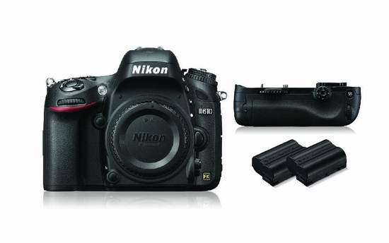  历史新低！NIKON 尼康 D610 Bundle 24MP SLR 单反相机机身+电池套装5.9折 1176.66元限量特卖并包邮！