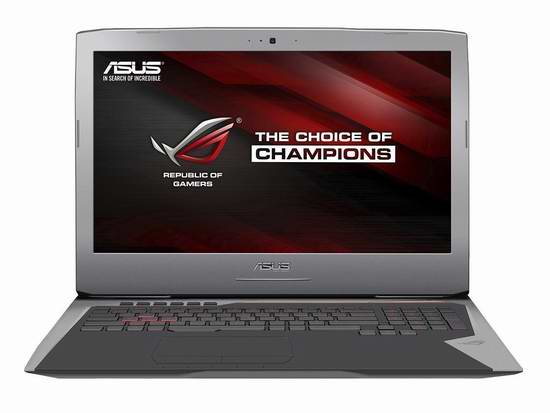  历史新低！ASUS 华硕 Republic of Gamers 玩家国度 G752VL-DH71 17.3英寸游戏笔记本电脑 1399.99元限时特卖并包邮！