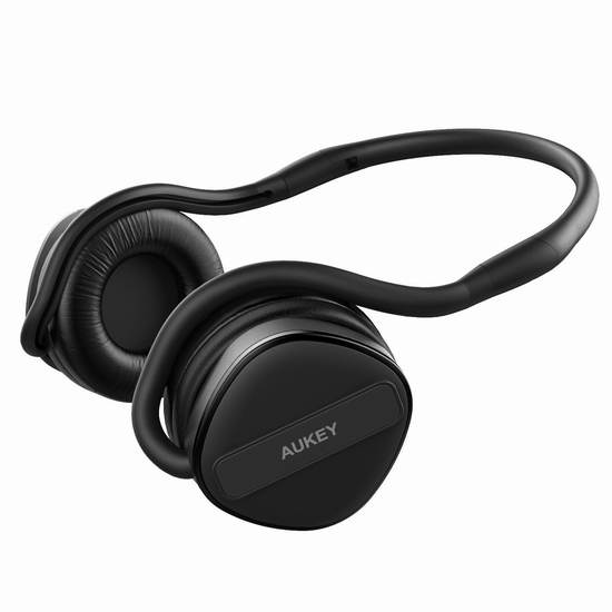  AUKEY EP-B26-B 可折叠头戴式无线蓝牙耳机 25.49加元限时特卖！