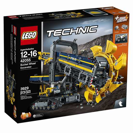  LEGO 乐高 42055 科技旗舰 二合一 斗轮式挖掘机积木套装（3929pcs）6.6折 239.99元限时特卖并包邮！