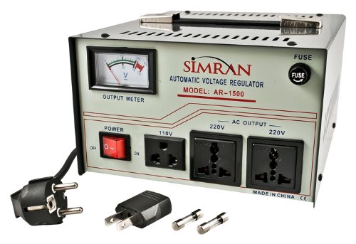  Simran AR-1500 1500瓦全自动稳压器/（110-220v）变压器5.6折 55.15元限量特卖并包邮！