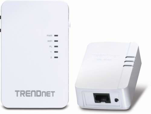  TRENDnet Powerline 500 AV TPL-410APK 电力线适配器/电力猫/无线信号扩展器两件套5.7折 59.79元限量特卖并包邮！