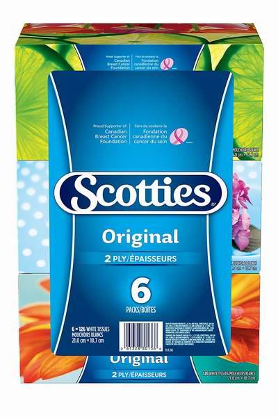  速抢！Scotties Original 双层超软面巾纸（126张 x 6盒）超值装免费购买！