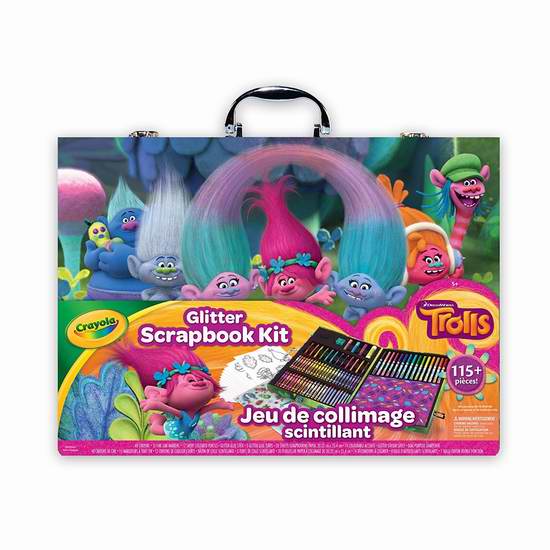 历史新低！Crayola Glitter Scrapbook 绘画工具套装（115pcs）6折 22.97元限时特卖！