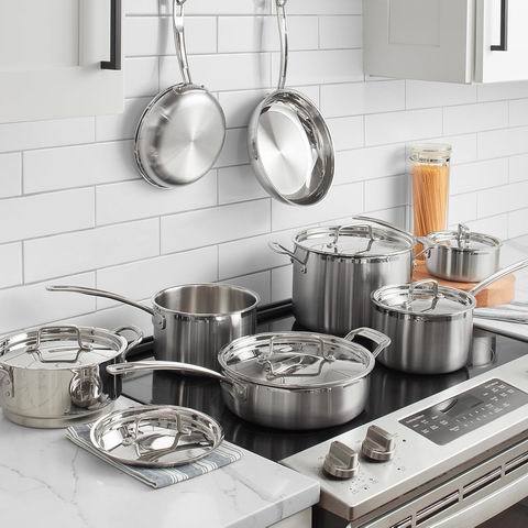  白菜价！Cuisinart 美康雅 MCP-12N MultiClad Pro 不锈钢锅具12件套3折 269.99加元包邮！
