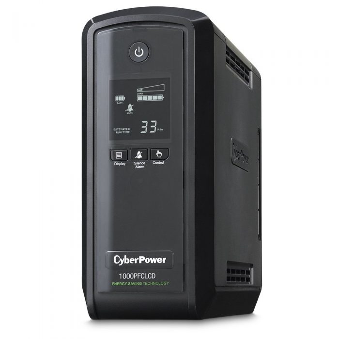  CyberPower CP1000PFCLCD 1000VA 600W UPS 10插座不间断电源 138.89元限量特卖，原价 224元，包邮