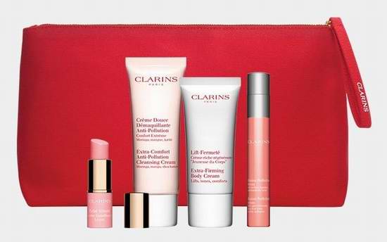  Clarins 娇韵诗 满150元立减10元，买两件护肤产品送价值108元5件套大礼包！再买1件护肤品额外送正装眼部修护啫哩！