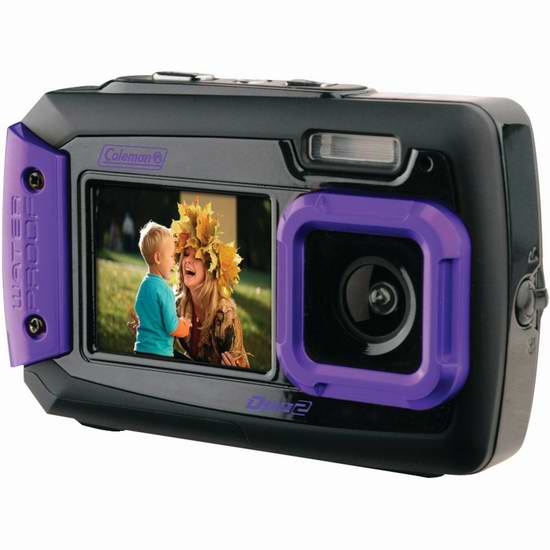  Coleman Duo2 2V9WP-P 双屏数码防水相机3.7折 49.36元限量特卖并包邮！
