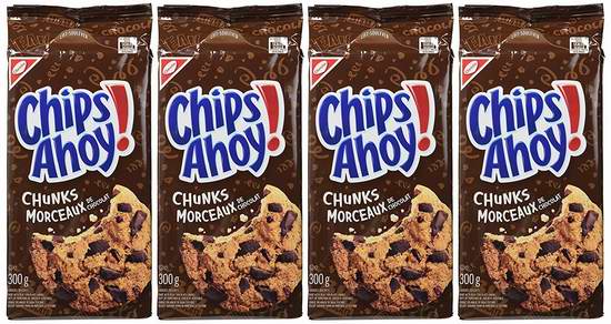  Chips Ahoy! 趣多多 Chunks 巧克力味曲奇饼干（4x300克） 8.92元限量特卖！