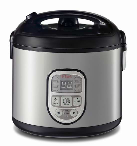  历史最低价！T-fal 7211002209 多功能8合一微电脑控制电饭煲 49.99加元限时特卖并包邮！