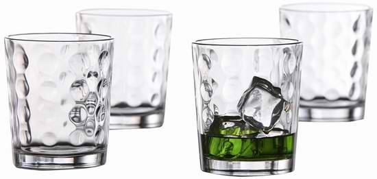  历史新低！Style Setter 普罗旺斯传统玻璃杯4件套3.3折 6.54元限时特卖！