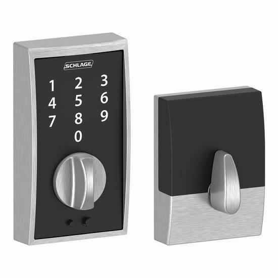  Schlage BE375 CEN 626 触控式电子密码门锁6.1折 115.1元限量特卖并包邮！
