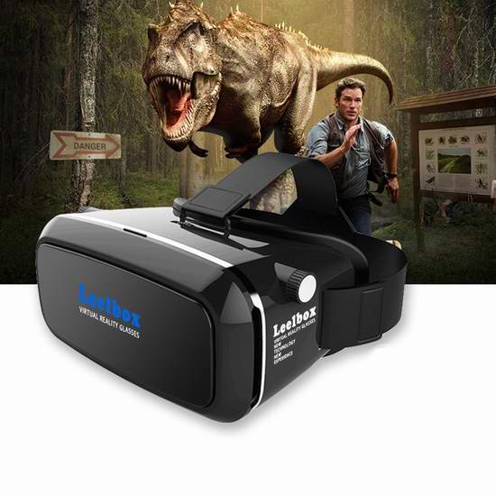  Leelbox 3D VR 头戴式虚拟现实眼镜 16.99加元限量特卖！