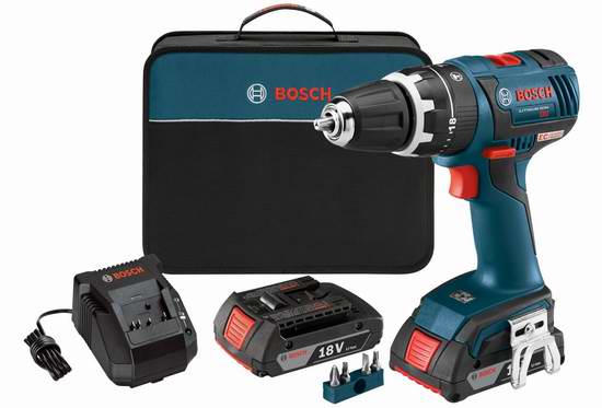  白菜速抢！历史新低！Bosch 博世 HDS182-02 18伏紧凑型无刷冲击钻+双电套装2.5折 114.37加元包邮！