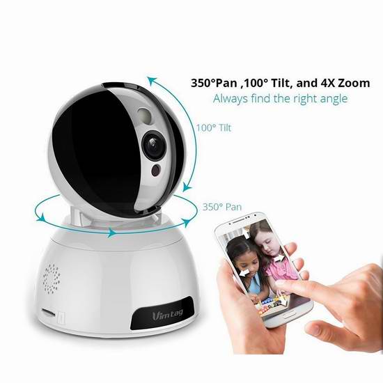  Vimtag Snowman CP1 高清智能WiFi云监控摄像头 74.99加元限量特卖并包邮！