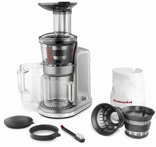  历史新低价上厂家再返100元！KitchenAid KVJ0111CU 低速慢榨果汁机6折 299.99元限时特卖并包邮！