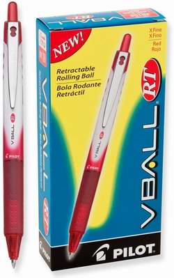  历史最低价！Pilot VBall RT 26108 超细红色滚珠笔12支装2折 8.74加元限时特卖！