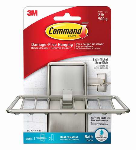  历史新低！3M Command BATH34-SN-EF 粘贴式 浴室香皂碟 14.99加元限时特卖！