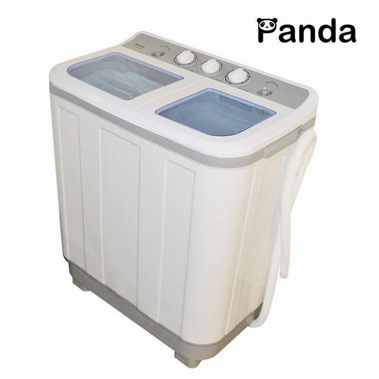  历史新低！Panda 熊猫 XPB45 4.5公斤小型双筒洗衣机 186.99加元限量特卖并包邮！