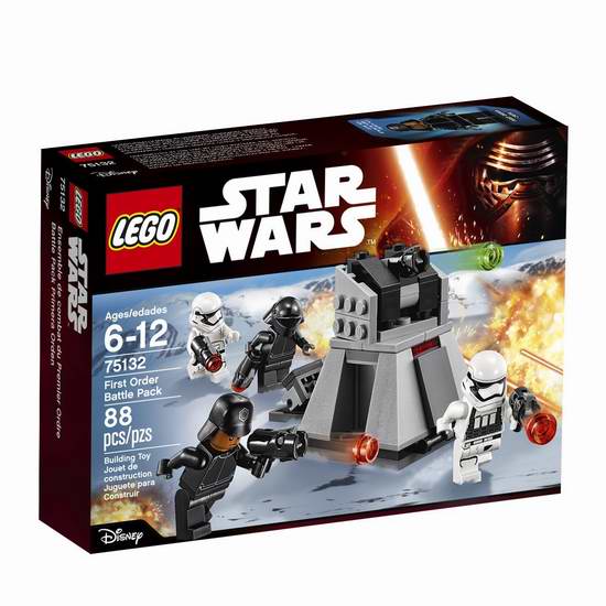  LEGO 乐高 75132 星球大战系列 First Order 战斗积木套装（88pcs）4.7折 8加元限时特卖！