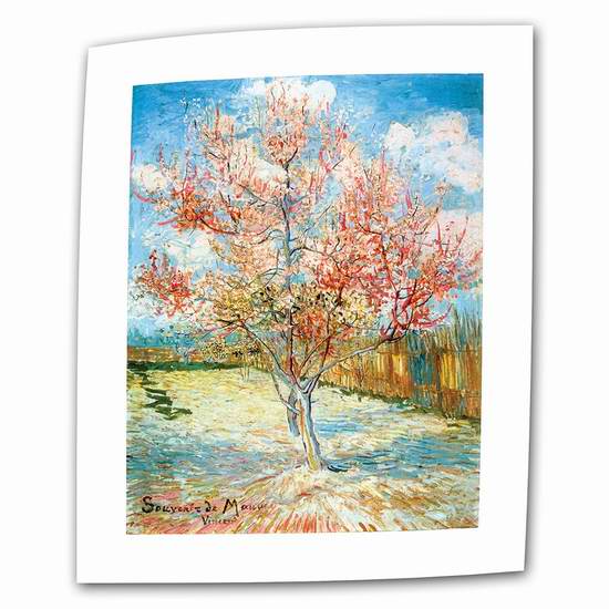  历史新低！Art Wall 粉红桃树 24x32英寸帆布装饰画（不含画框）1.5折 10.55加元限时清仓！