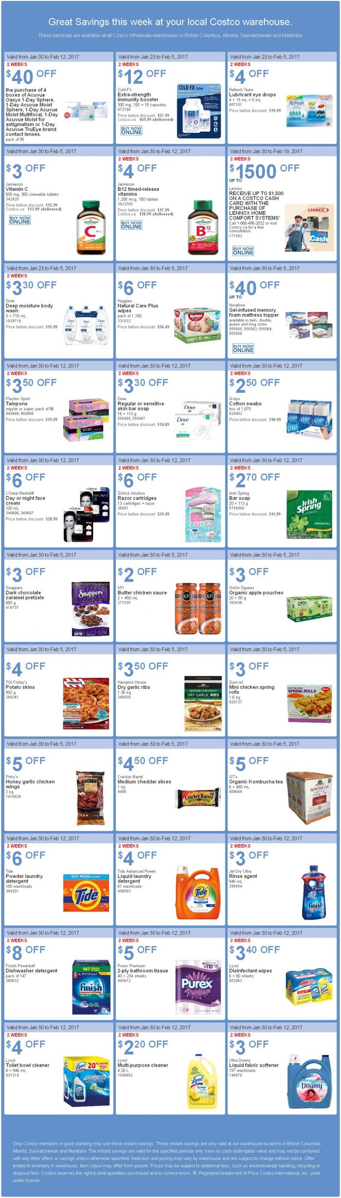 全网独家！Costco店内海报、清仓、特卖品全面汇总，折扣有效期至2月5日！
