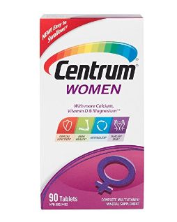  Centrum 善存 女士复合维生素+矿物质补充剂 9.97加元（90片），原价 15.99加元