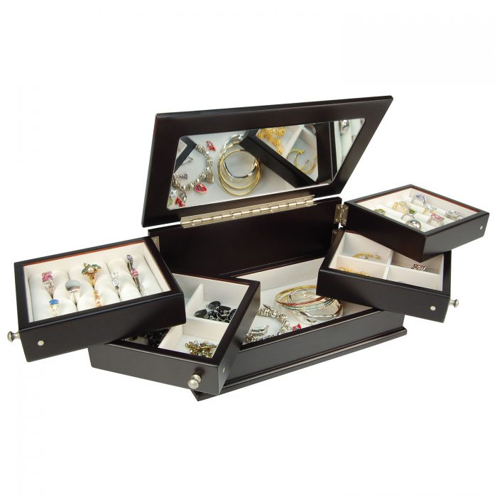  Gunther Mele Wood珠宝首饰收纳盒 65.99加元，原价 94.99加元，包邮