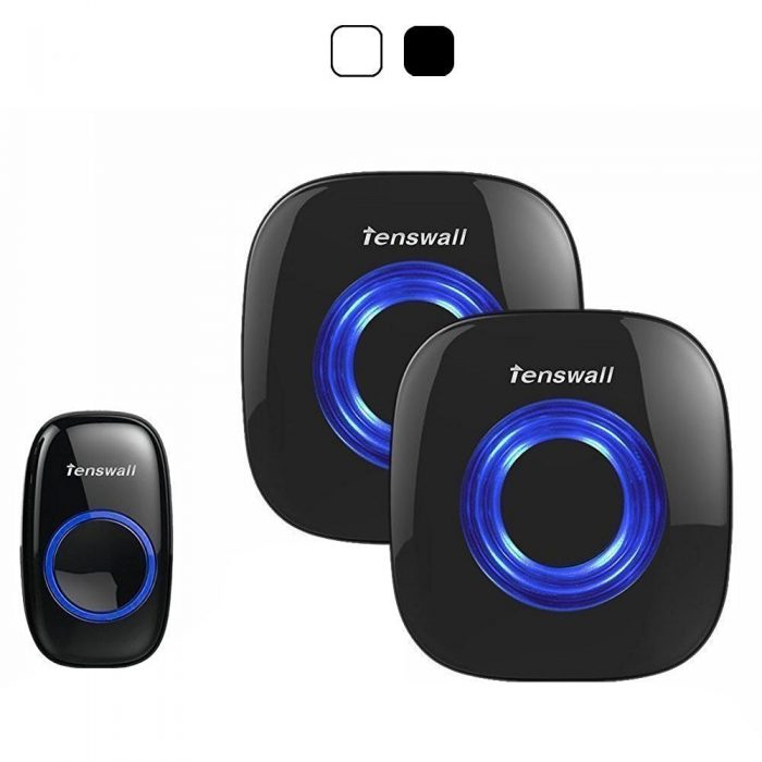  Tenswall便携式无线门铃套装 22.99加元限量特卖，原价 31.99加元